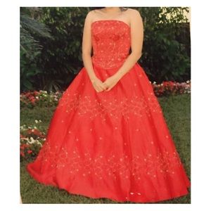 Red Princess Prom Dress ❤️